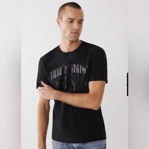 True Religion Black Tonal Buddha Tee XL